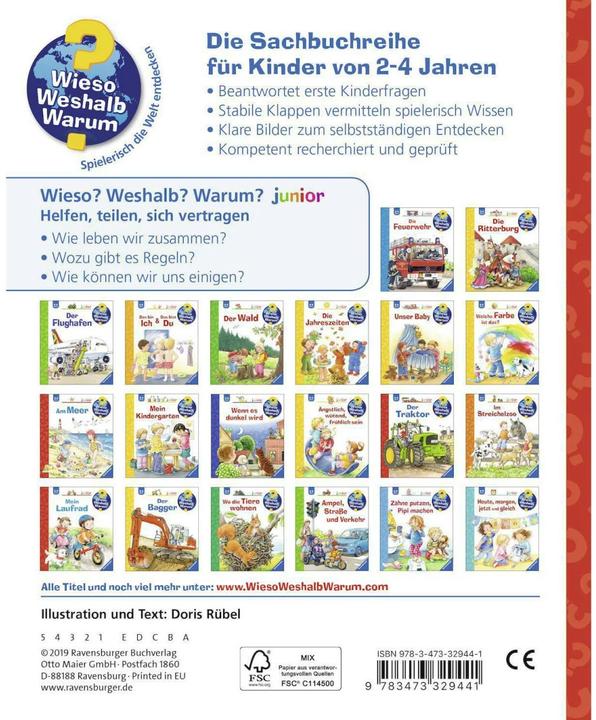 Actual product image Ravensburger Helfen, teilen, sich vertragen (German, Doris Rübel, 2019)