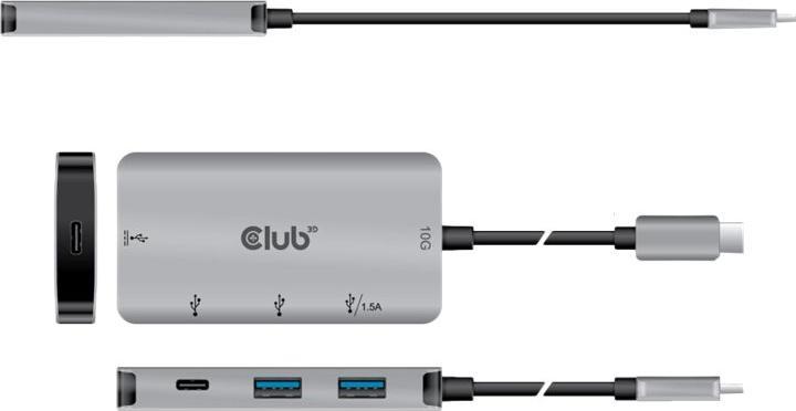 Produktbild Club 3D CSV-1543 (USB-C, 4 Ports)
