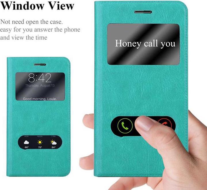 Actual product image Cadorabo Book with View double window cover (Huawei Nova Plus)