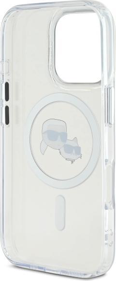 Immagine prodotto Karl Lagerfeld KLHMP16LHLSKCH iPhone 16 Pro 6,3" biały/bianco custodia rigida IML Metal Karl&Choupette Head (Apple iPhone 16 Pro)