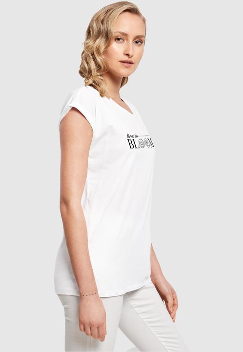 Actual product image Merchcode Ladies Time to bloom - Extended Shoulder Tee - 118693 (L)