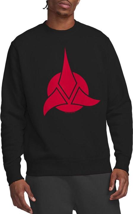 Actual product image Unisex Adult Klingon Logo Sweatshirt (L)