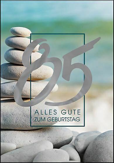 Actual product image Edition Gollong Doppelkarte / 85. Geburtstag (Steine)