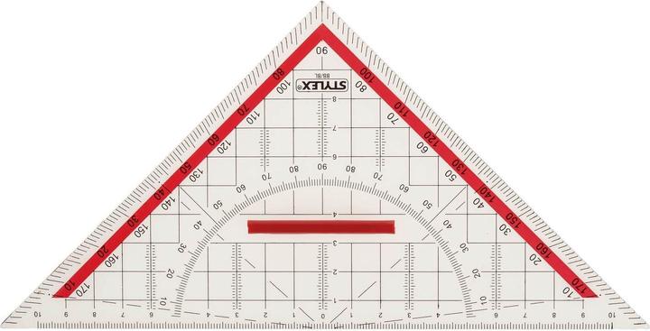 Produktbild Stylex Geometriedreieck 22cm mit Griff 37110 (22 cm)