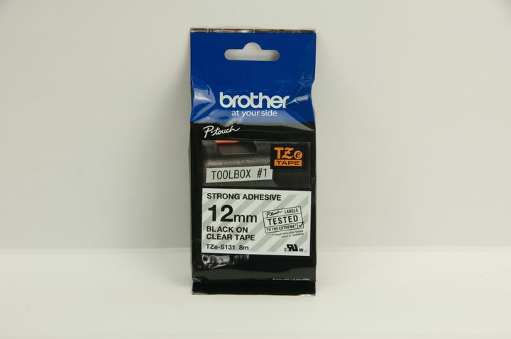 Produktbild Brother TZE-S131 schwarz auf transparent (1.20 cm, Schwarz, Transparent)