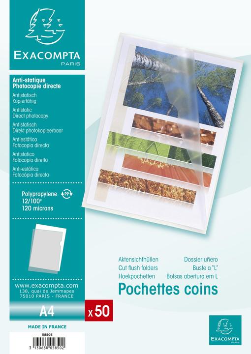 Image du produit Exacompta Housses et pochettes (A4, 50 x)