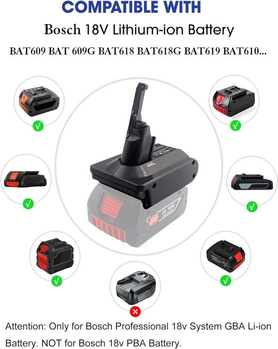 Immagine prodotto Btrui Adattatore per batteria Dyson V8 BOS18V8