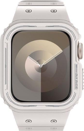 Actual product image Dux Ducis OA Strap Apple Watch 38mm/40mm/41mm - White (38 mm, 40 mm, 41 mm, Silicone, Apple Watch Series 2, Apple Watch Series 1, Apple Watch Series 3, Apple Watch Series 4, Apple Watch Series 5, Apple Watch Series 6, Apple Watch Series 7, Apple Watch Series 8, Apple Watch Series 9, Apple Watch SE)