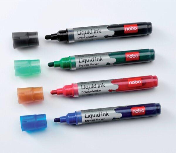 Produktbild Nobo 1902408 Whiteboard Marker (Mehrfarbig, 3 mm, 4 x)