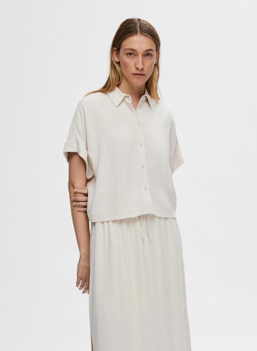 Actual product image Selected Femme Cropped short sleeve shirt (34)