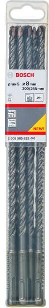 Actual product image Bosch Professional Zubehör Hammer drill SDS plus-5, 8 x 200 x 265 mm, pack of 10 (8 mm)