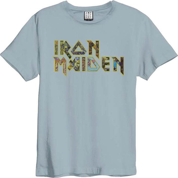 Amplified Erwachsene Eddies Logo Iron Maiden TShirt