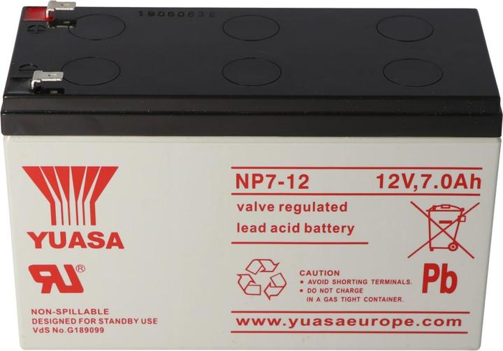 Image du produit Yuasa Akku NP7-12 Akku NPW36-12, mit 4,8mm Kontakten (12 V, 7 Ah)