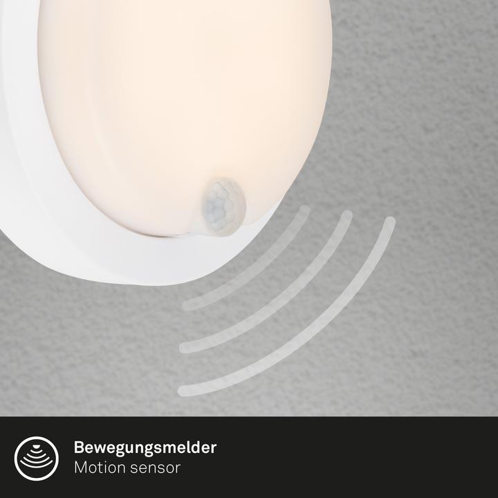 Image du produit Briloner Applique murale d'extérieur LED rechargeable,capteur,blanc,LED/4W (700 lm, IP44)
