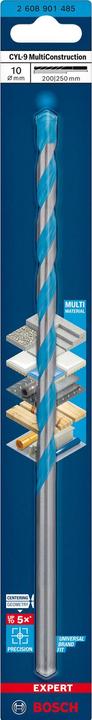 Image du produit Bosch Professional Zubehör Foret EXPERT CYL-9 MultiConstruction, 10 x 200 x 250 mm (10 mm)