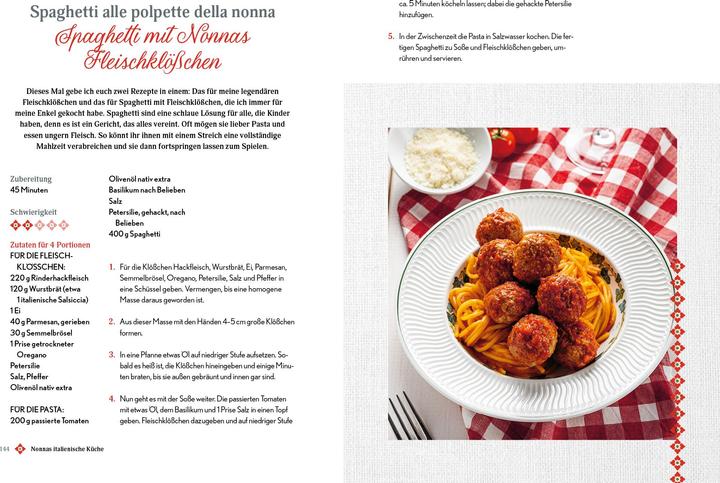 Valori nutrizionali e ingredienti Nonnas italienische Küche (Tedesco, @nonnasilviofficial, Silvana Bini, 2024)