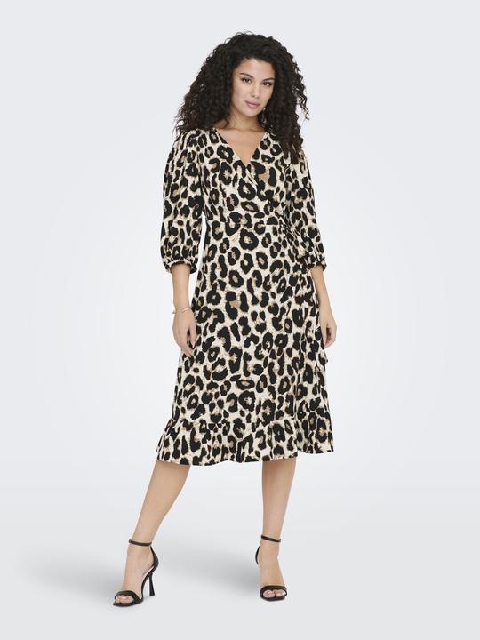 Produktbild Only 3/4-Ärmeliges Wickel- Midikleid (M)