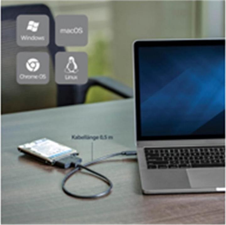 Actual product image StarTech USB-C to SATA adapter