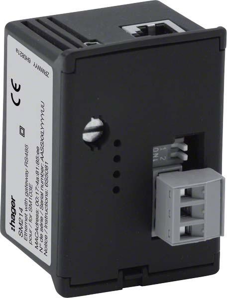 Image du produit Hager HAG SM214 Mod.Ethernet+RS485 Jbus/Modbus SM103E