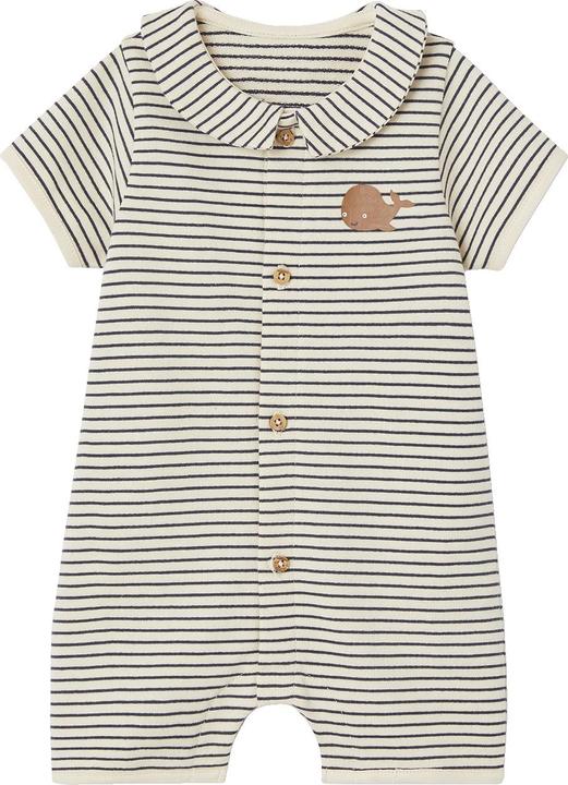 Produktbild Vertbaudet Gestreifter Baby Overall Oeko-Tex