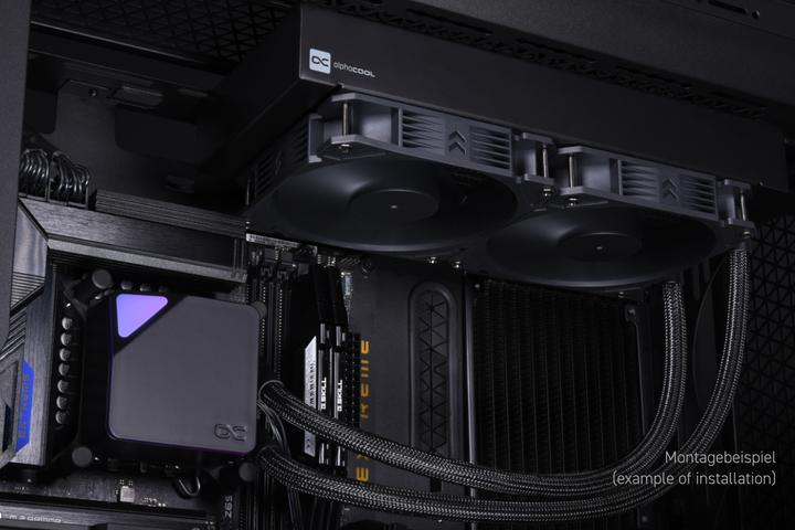 Actual product image Alphacool Corea Ocean T38 280mm CPU Digital Complete Water Cooling System