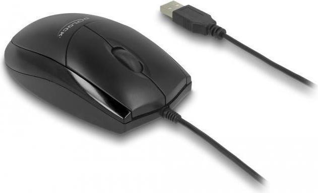 Actual product image Delock Optical USB Desktop Mouse Silent (Cable)