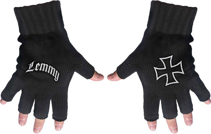Image du produit Lemmy Unisexe Logo Iron Cross Fingerless Gloves (Taille unique)