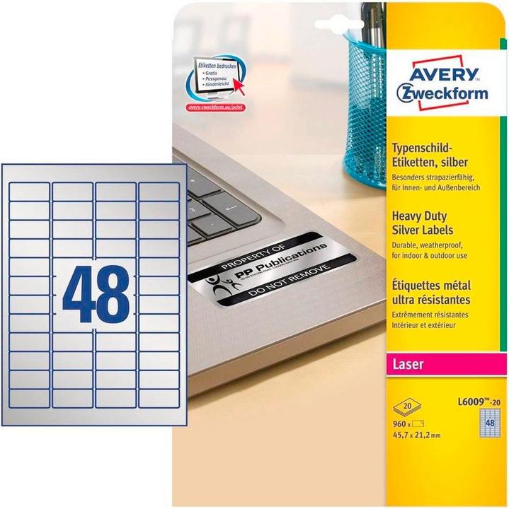 Produktbild Avery Typenschild-Etiketten