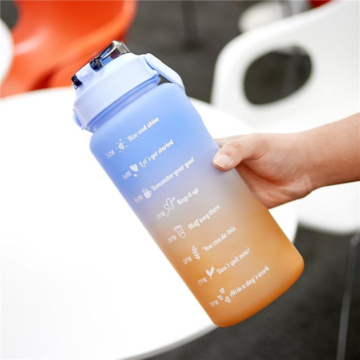 Image du produit Stride Tragbare Fitness Trinkflasche mit Zeit Markierung (2 l)