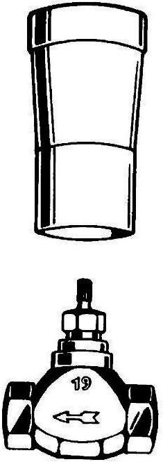 Image du produit Grohe Embase de vanne encastrée, DN15 (29800000) (Voleur d'eau, 50.80 mm)