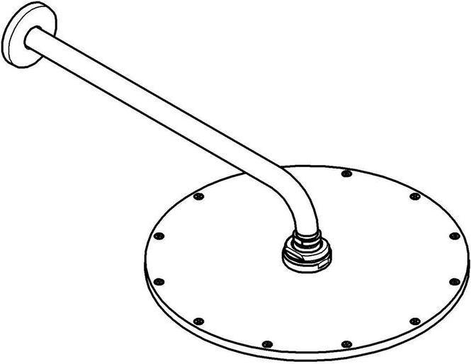 Image du produit Grohe Set de douche de tête Rainshower Cosmopolitan 310 26066GN0 31 cm incl. bras de douche 38 cm (9 l/min)