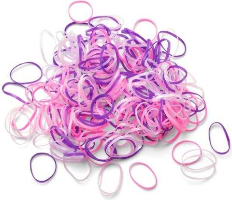 Trisa Mini Rasta-Haargummis ila-rosa-violett 10 mm 250 Stk. (Haargummi)