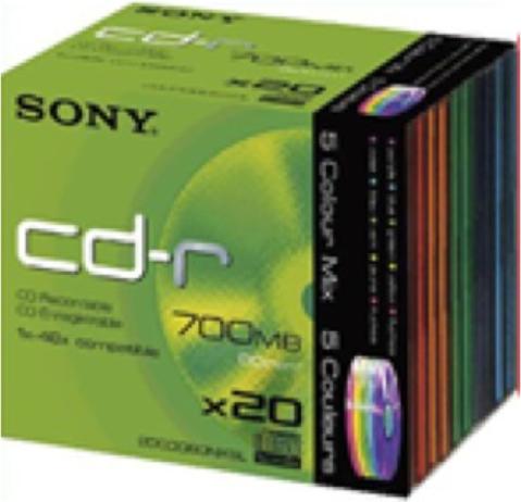 Image du produit Sony 20-Pack CD-R - 48x Vitesse (20 x)
