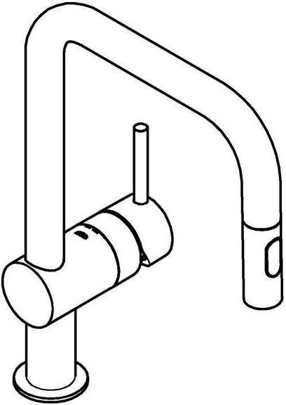 Actual product image Grohe Küchenarmatur mit Handbrause Minta supersteel matt 32322