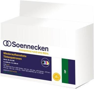 Image du produit Soennecken Cartouche d'encre 81196 comme HP 970XL/971XL 4 pcs/paquet. - Cartouche d'encre - noir (M, CF, Y, C)