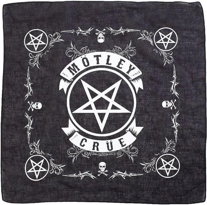 Actual product image Motley Crue Unisex Adult Pentagram Bandana