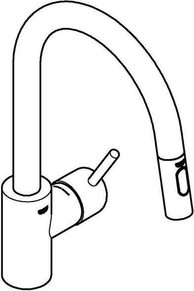 Produktbild Grohe Küchenarmatur mit Handbrause Concetto supersteel matt 31483