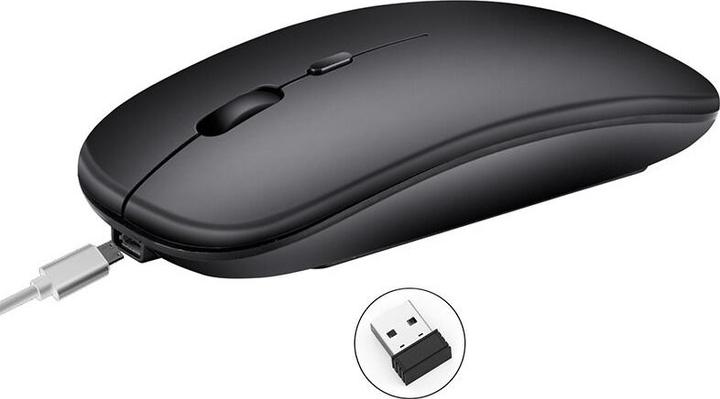 Image du produit PhoneLook Souris Sans fil wireless Bluetooth 2.4 Ghz + 1200dpi micro USB Magic black mat (Sans fil)