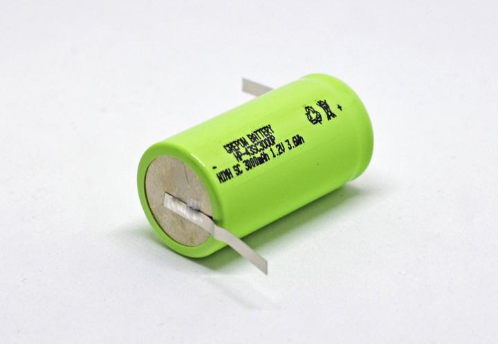 Actual product image Camelion NiMH rechargeable battery Mignon (AA) with 2200mAh and U-soldering tag in plastic casing (1 pcs., AA, 2200 mAh, Rechargeable battery)
