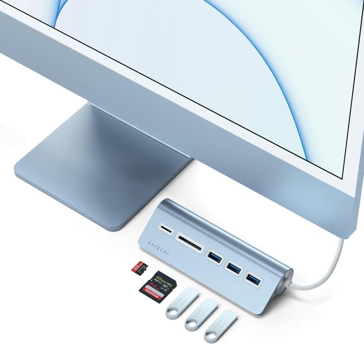 Image du produit Satechi Hub USB-C en aluminium (USB-C, 5 Ports)