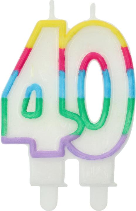 Folat Candela Colorblock Numero 40 - 7,5 x 6 cm (1 pz.)