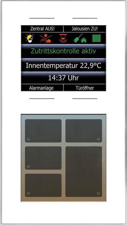 Actual product image Issendorff ISSENDOR LCN - GT10DW Glass keypad, white, with 10 buttons, 6 LCNGT10DW
