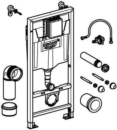 Produktbild Grohe Rapid SL stand for hanging bowl (38536001)