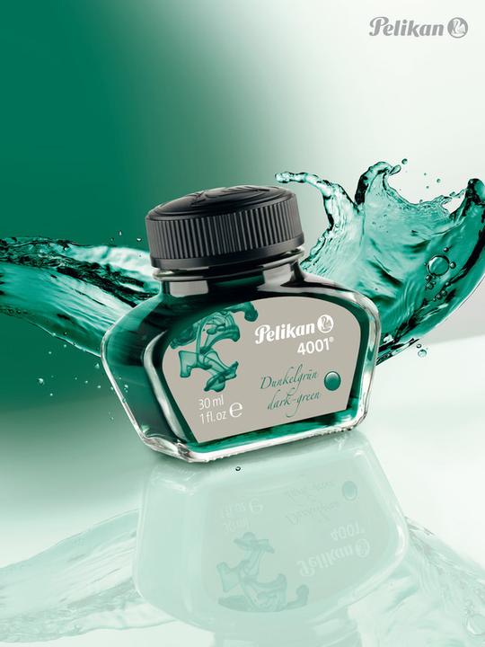 Immagine prodotto Pelikan Vetro a inchiostro 4001 (Calamaio, Verde scuro)