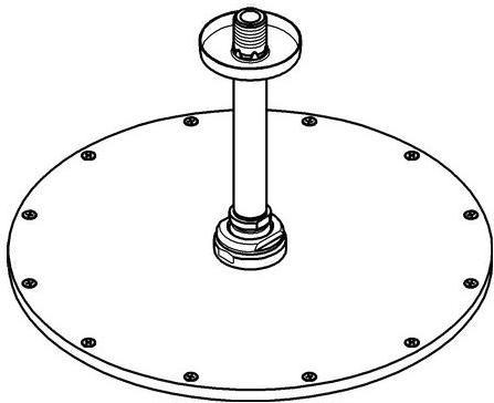 Actual product image Grohe Overhead shower set Rainshower Cosmopolitan 310 26067000 31 cm incl. ceiling connection 14.2 (9 l/min)