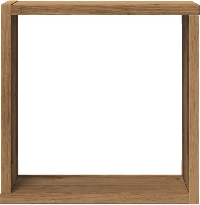 Produktbild VidaXL Wandregal Hängeregal Regalwürfel Cube Lounge CD Regal 2Stk. Artisan-Eiche (30 x 15 x 30 cm)