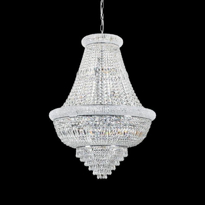Produktbild Ideal lux Imperial Kristall Kronleuchter Ø80cm 24-flammig silberfarben (80 cm)