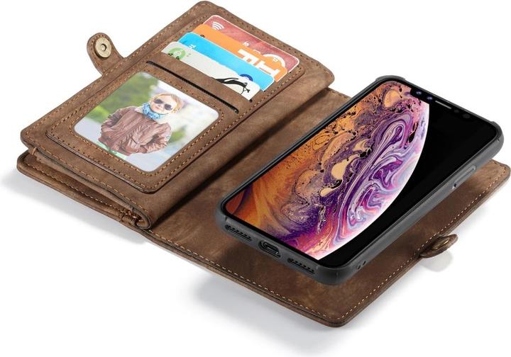 Productafbeelding Caseme Apple iPhone XR Echt Leren Portemonnee Kaart Hoesje (Apple iPhone XR)