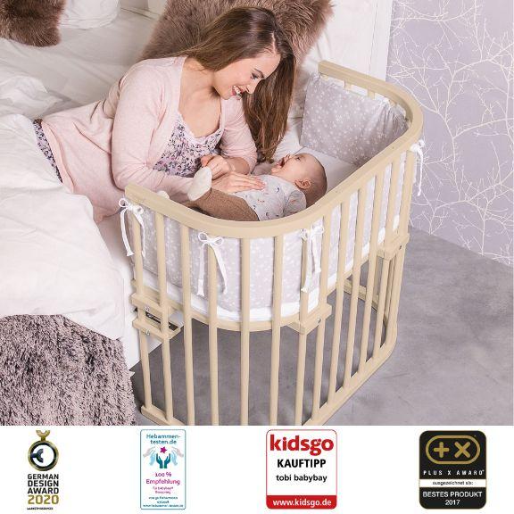 Actual product image Tobi babybay beige lacquered extra ventilated