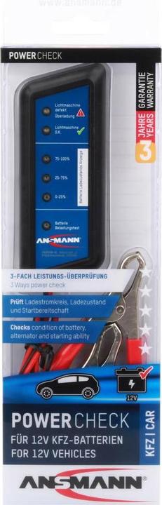 Actual product image Ansmann Power Check multifunction tester